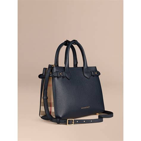 burberry derby small banner tote bag|Burberry Derby Leather Small Banner Tote Bag .